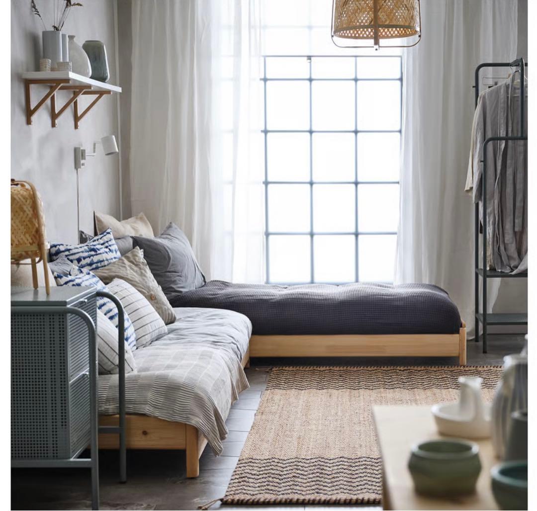 引取希望　IKEA UTÅKER ウトーケルベッドフレーム&マットレス