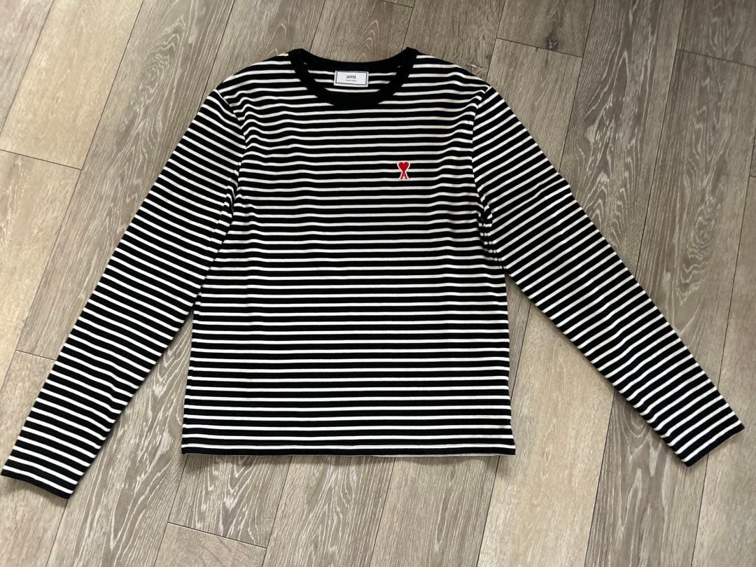 あんぱんまんさま専用 ami paris メンズボーダー長袖T Mサイズ