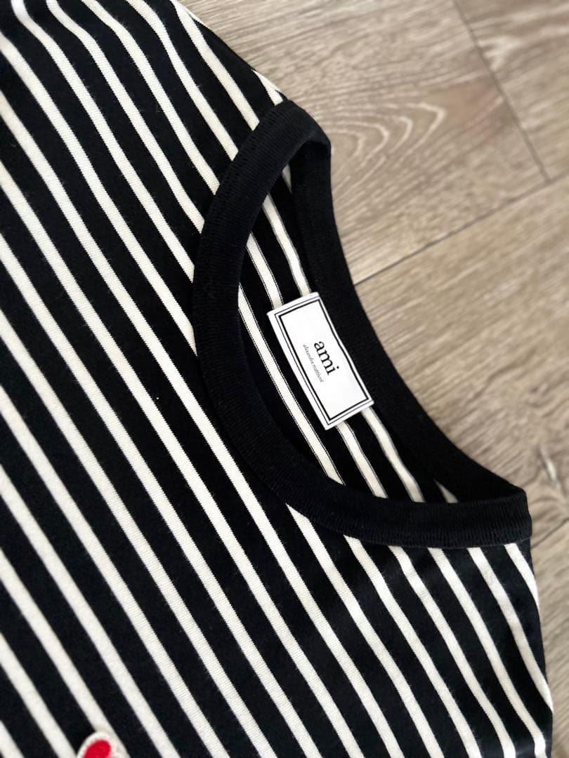 あんぱんまんさま専用 ami paris メンズボーダー長袖T Mサイズ