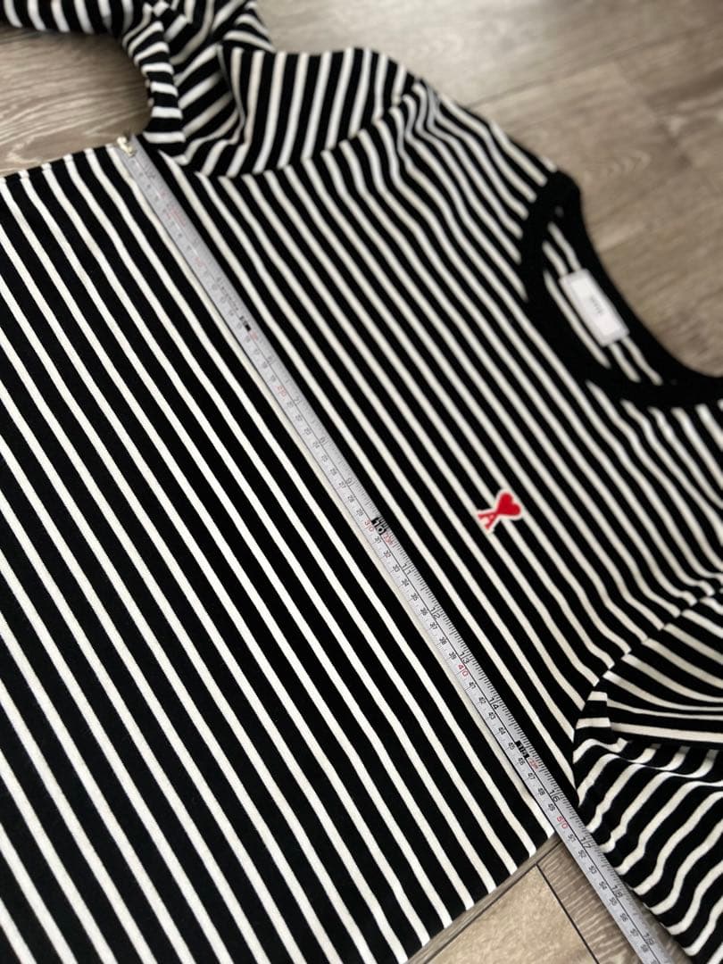 あんぱんまんさま専用 ami paris メンズボーダー長袖T Mサイズ