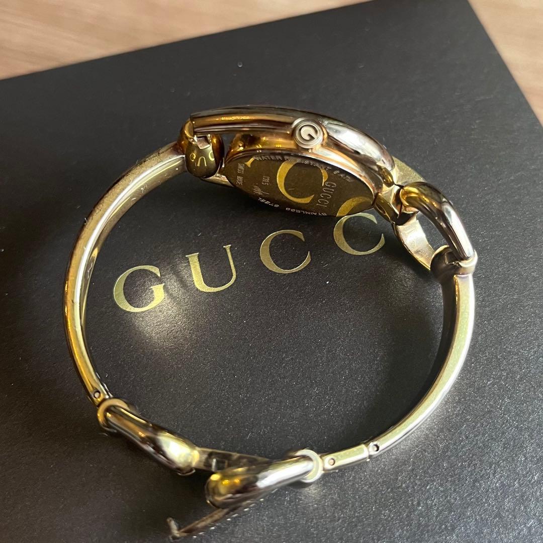 GUCCI Watch 139.5 3P ダイヤモンド シェル文字盤 PG 稼働