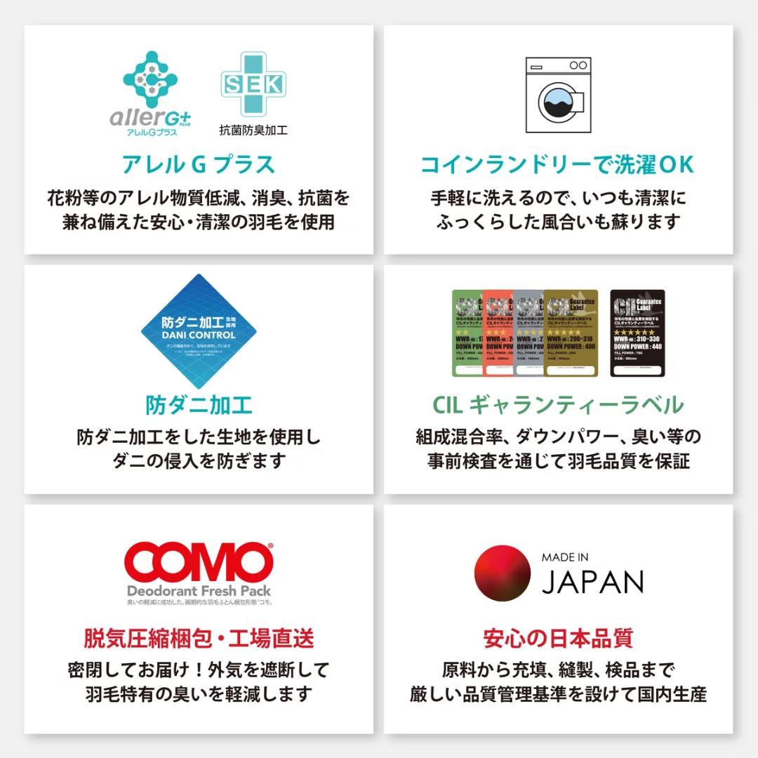 羽毛布団 ナチュラルダックダウン85％ シングル ネイビー 掛け布団