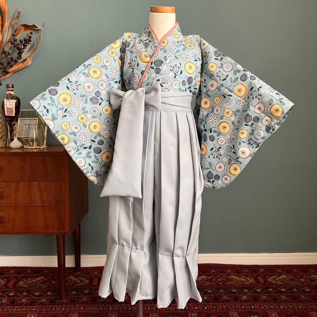 【新作 各サイズ1着】着物と袴　女の子　110-120㎝