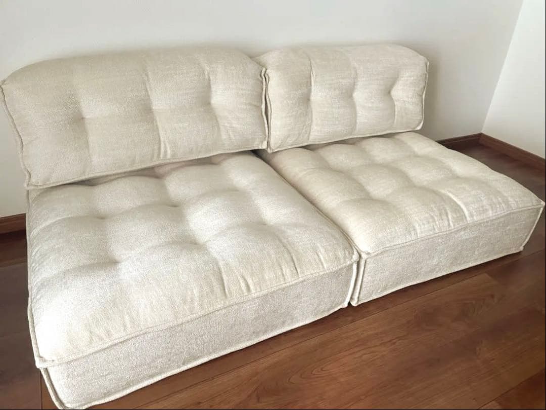 KANADEMONO クッションソファ座面背面4点セット 未使用