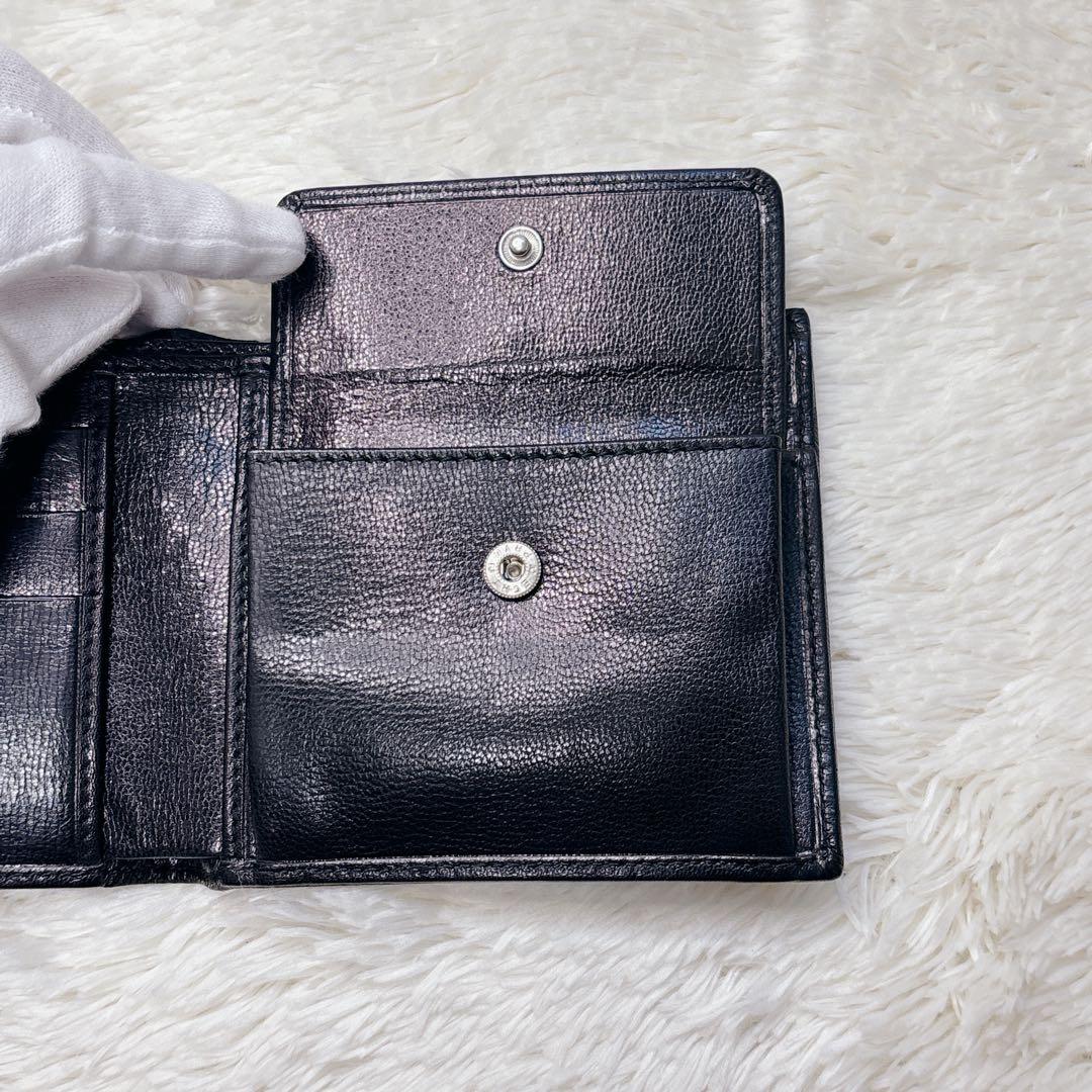 【美品・箱付き】GUCCI 二つ折り財布 G金具 Gロゴ コンパクト ウォレット