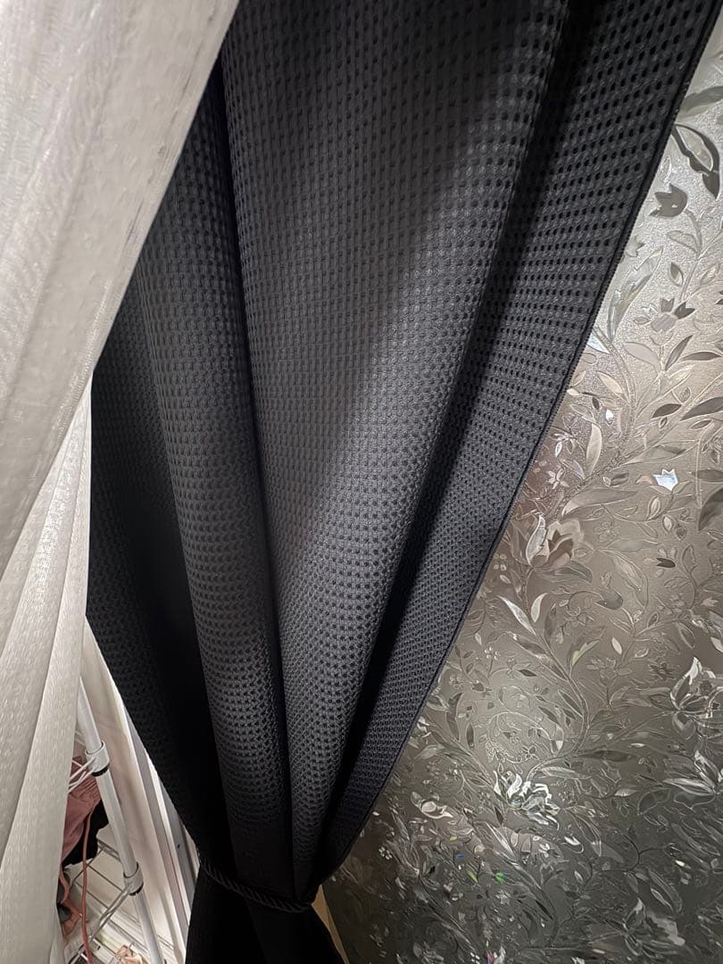 ピアリビング コーズ 防音カーテン 遮光 断熱110×高さ178cm 黒 2枚