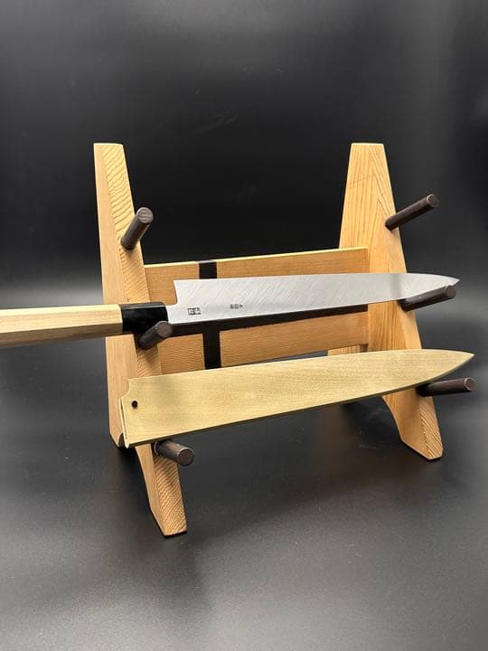 業務用 柳刃 青ニ 尺寸 300mm 本霞 鞘付き