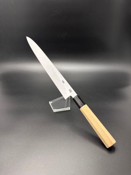 業務用 柳刃 青ニ 尺寸 300mm 本霞 鞘付き