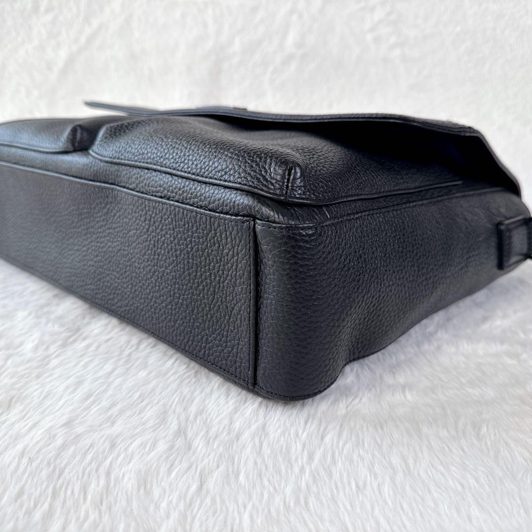 ☆美品 コールハーン メッセンジャーバッグ シボ革 2WAY ショルダーバッグ