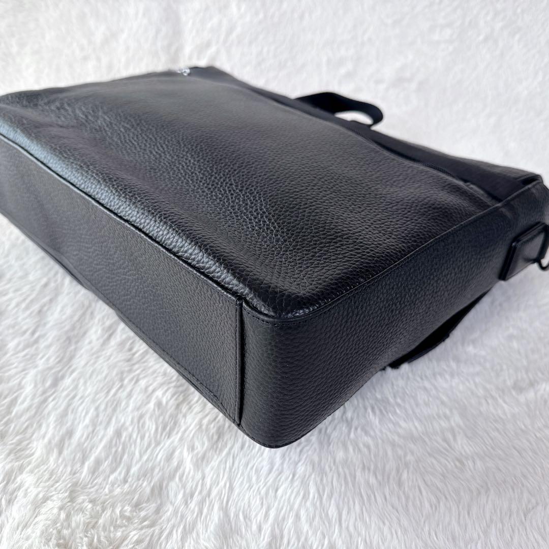 ☆美品 コールハーン メッセンジャーバッグ シボ革 2WAY ショルダーバッグ