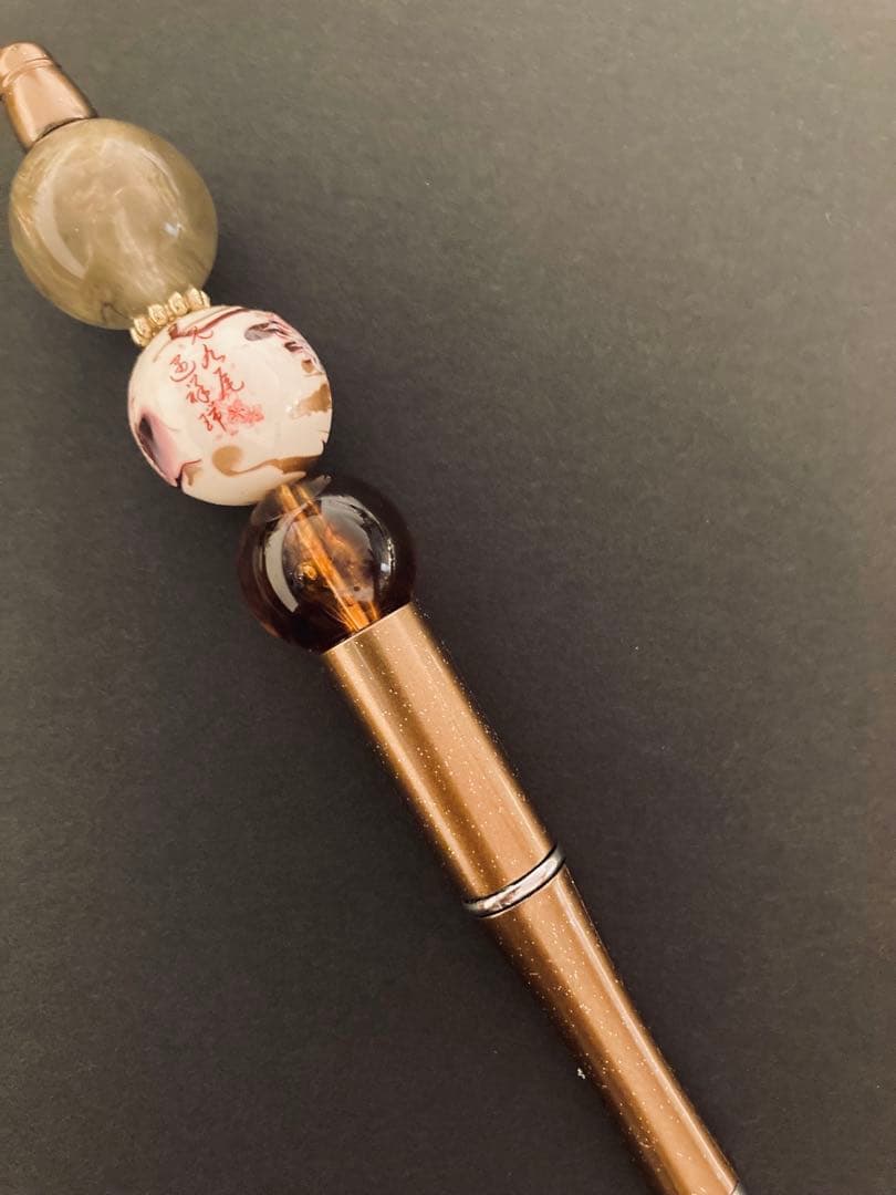 ⌘妖狐⌘赤紅色・化け狐　和風　中華風カスタムボールペン　九尾