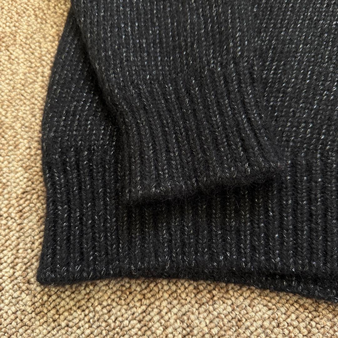 アルパカ素材　美品　マスターバニー　ニット　L〜XL相当　黒　セーター　　5