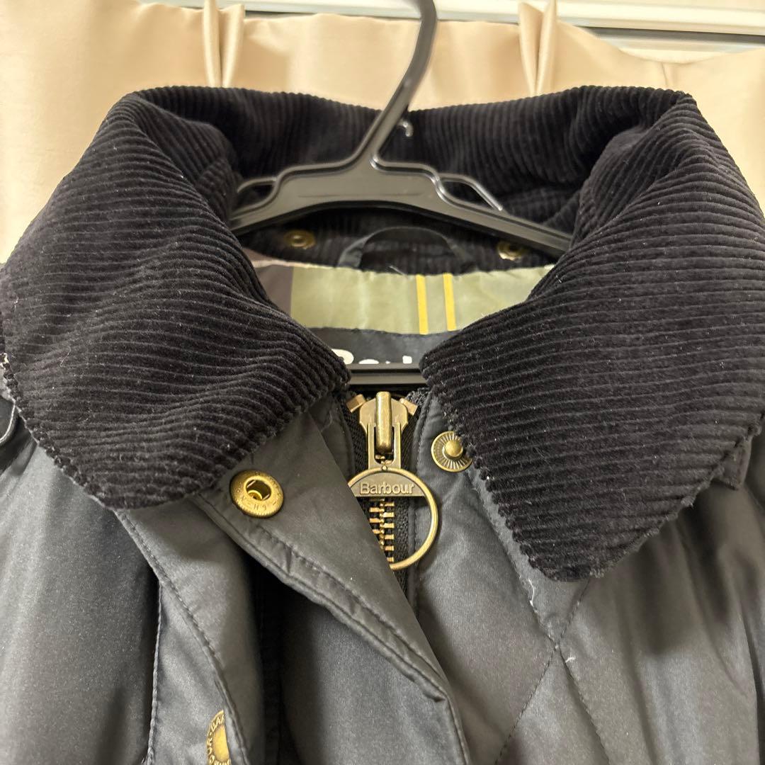 Barbour Yasminキルティング ダウン ジャケット ロング　タグ有り