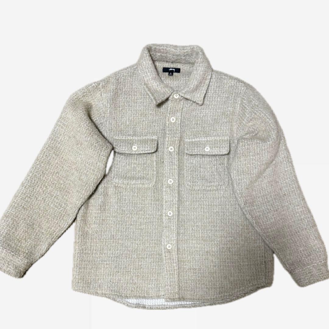 stussy Speckled Wool CPO Shirt sサイズ