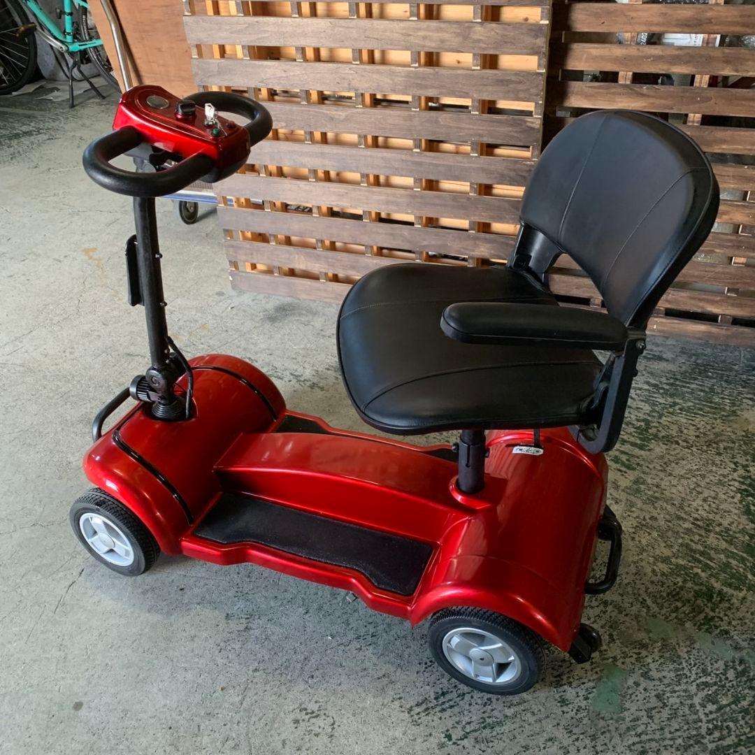 J128R 電動シニアカート X-01移動補助用 レッド