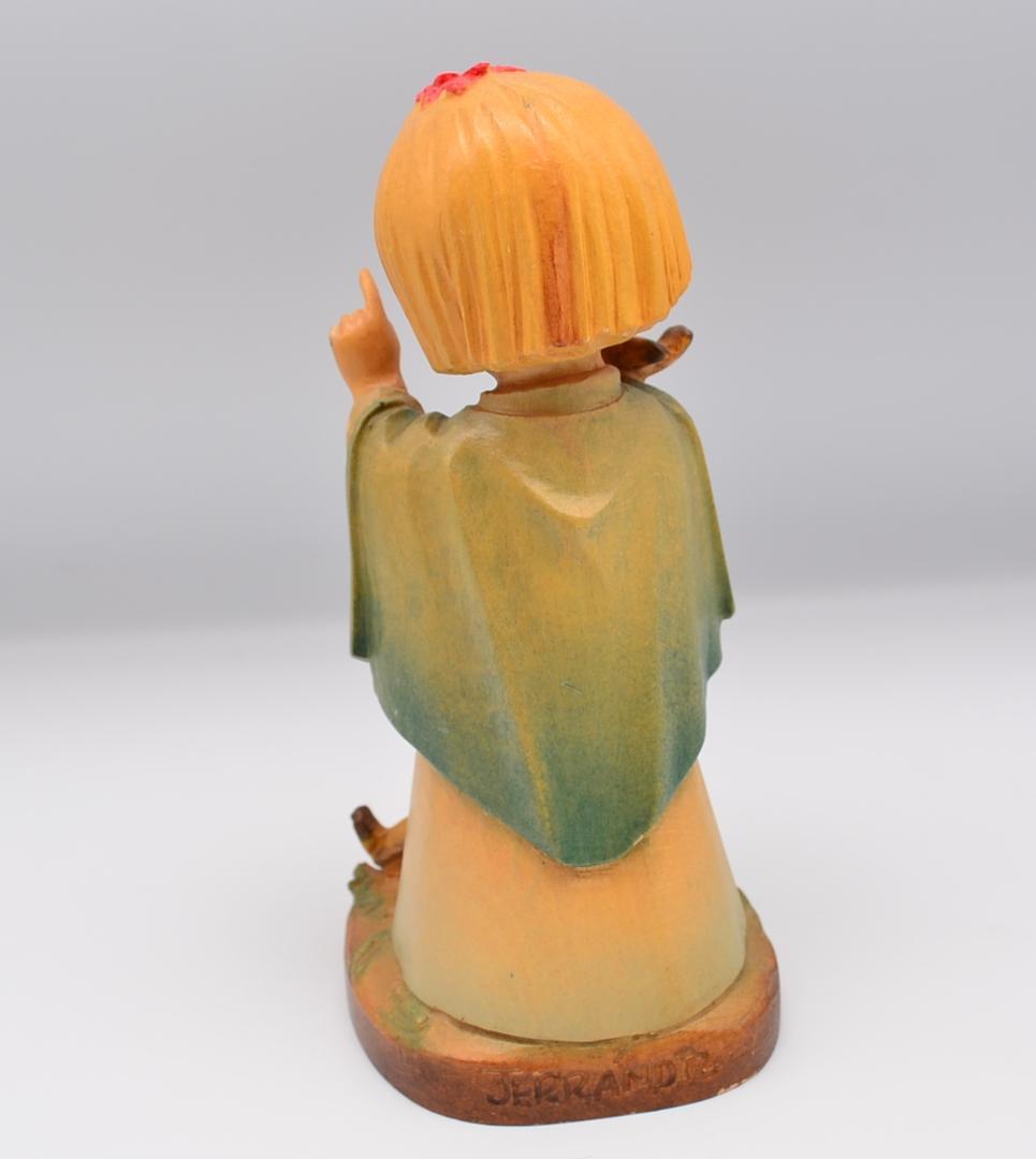 動物と話す　アンリ　ANRI　サラケイ　木彫り人形　15ｃｍ　ご成約済み