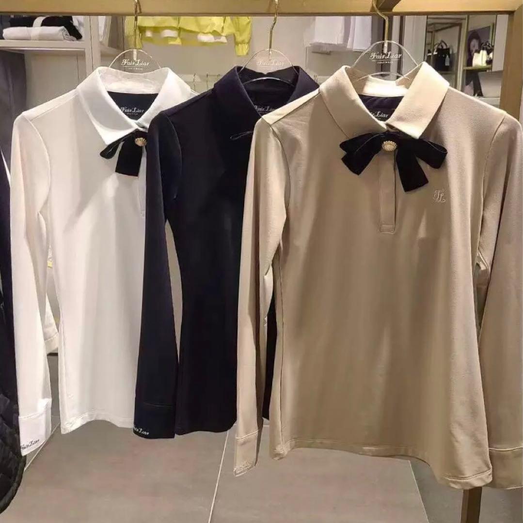 新品未使用 ゴルフ fairliar フェアライアー シャツ XSサイズ