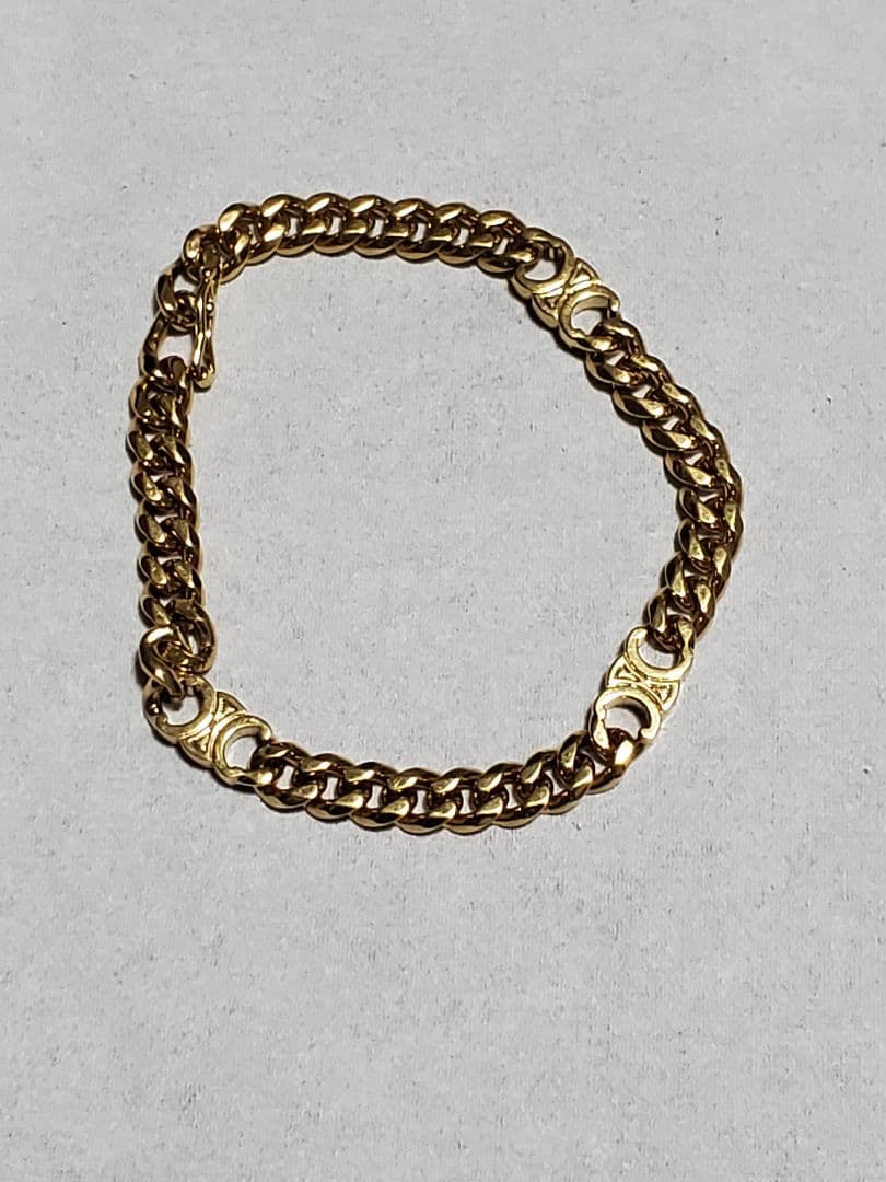 CELINE 喜平チェーン ブレスレット ゴールド