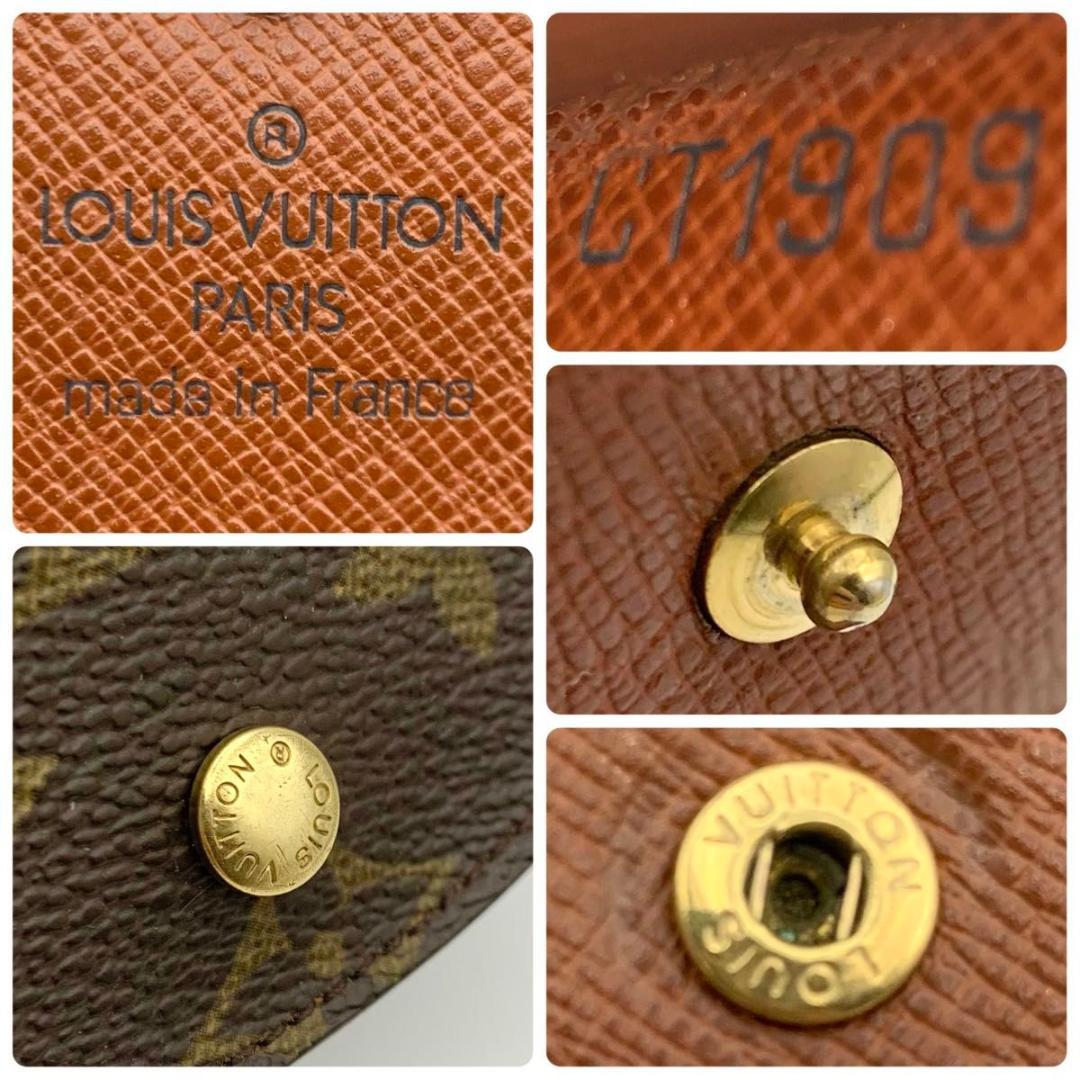 鑑定済み ルイヴィトン ポルトモネ グゼ ケース 財布 コンパクト 小銭