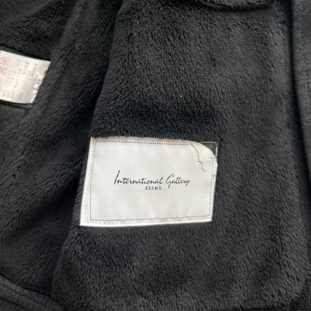 BEAMS y2k スエードブルゾン 裏ボア　短丈 スタジャン風　黒
