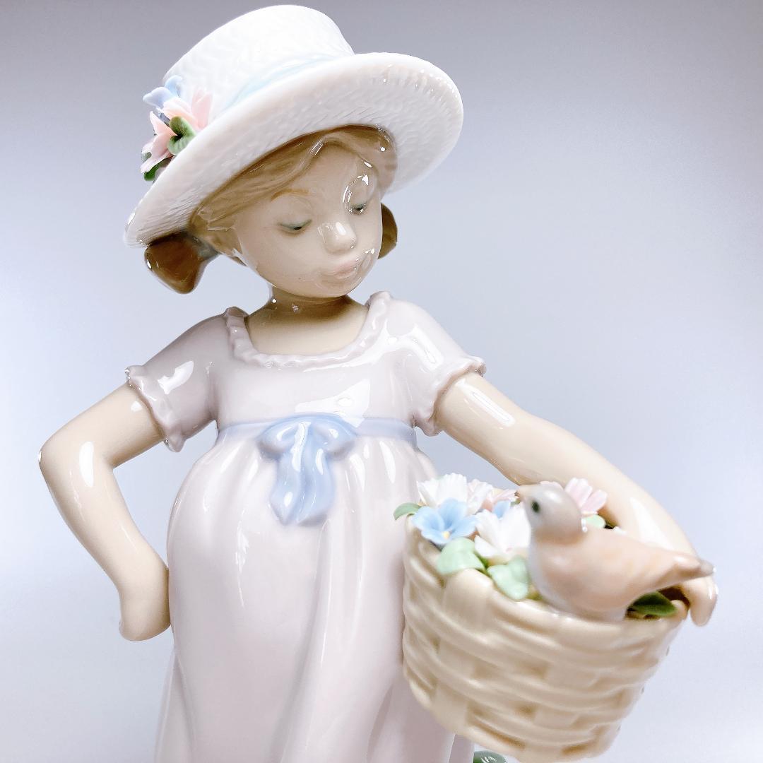 リヤドロ LIADRO 可愛いお友達 少女・小鳥・花・バスケット　|2617|
