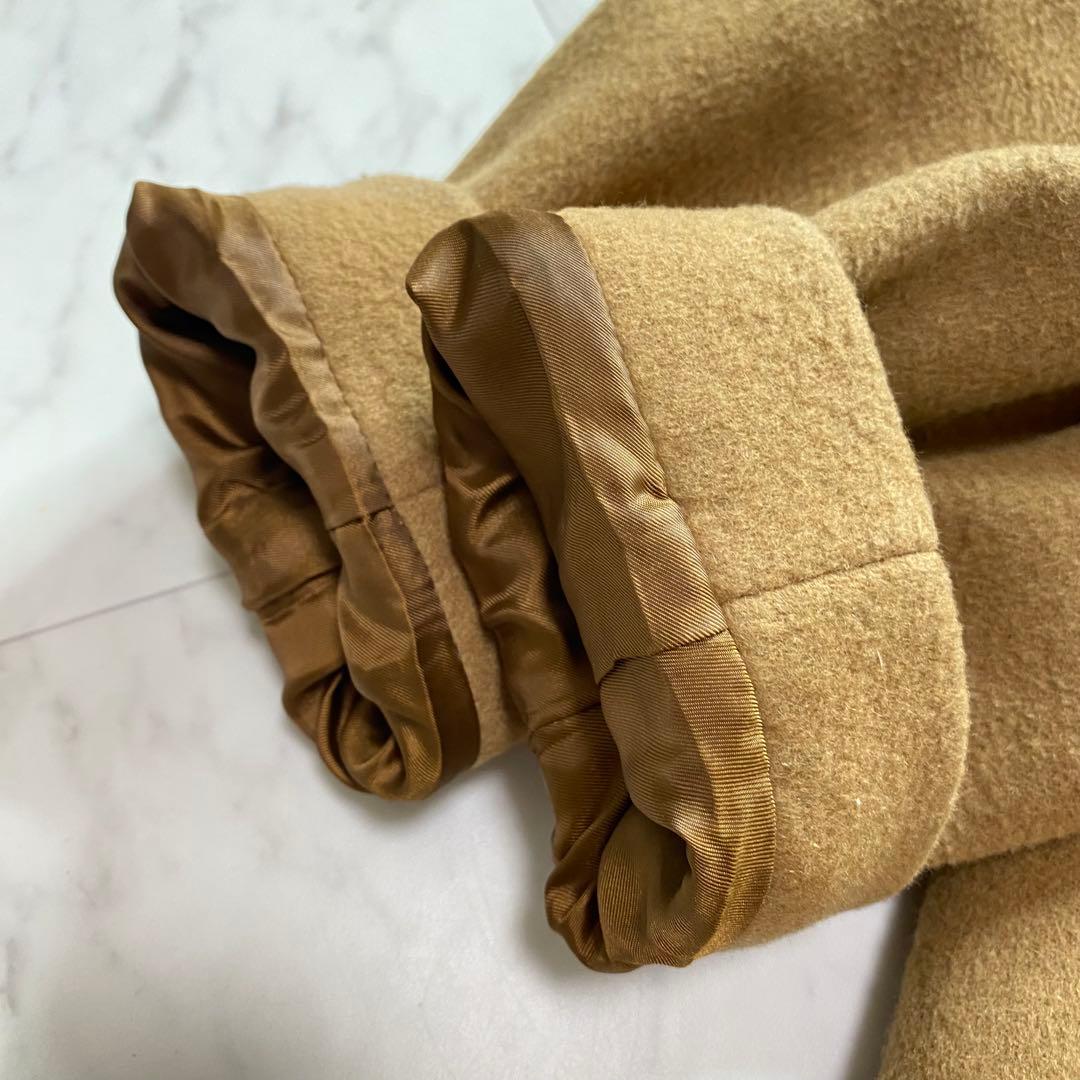 美品✨MACKINTOSH PHILOSOPHYノーカラーウールコート　キャメル