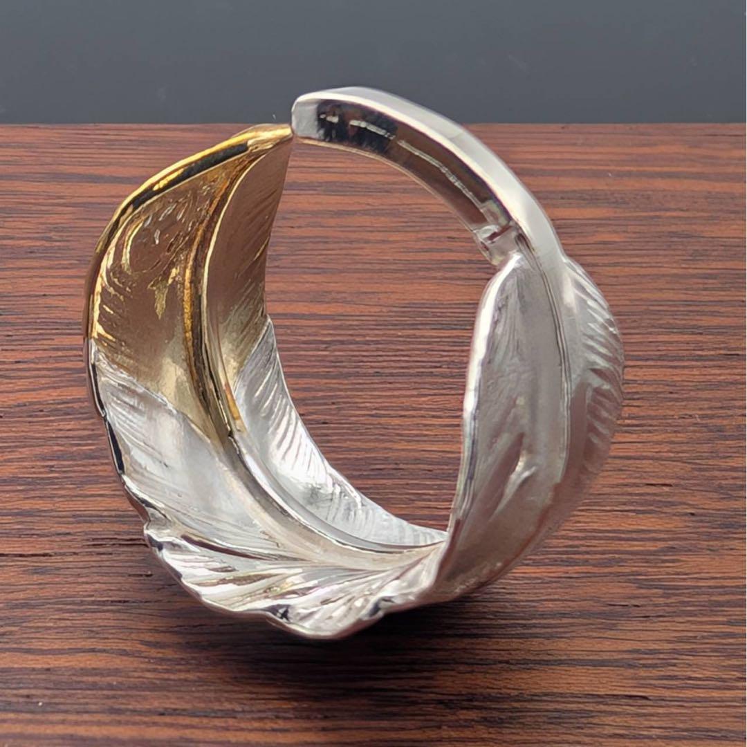【silver925】　先金特大フェザーリング　新品未使用