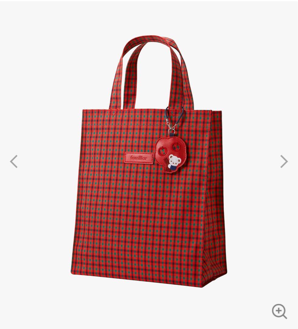 familiarファミリア チェック トートバッグ 大