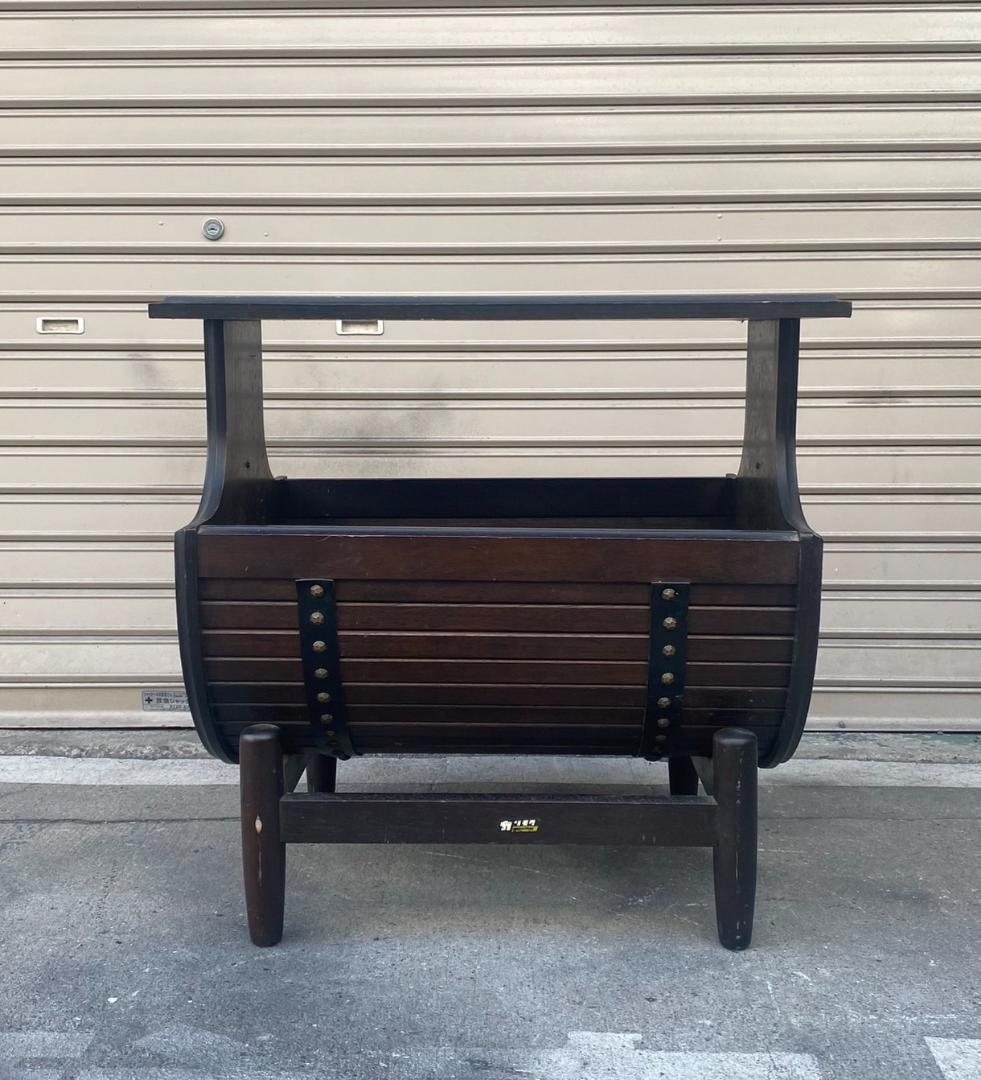 A415◆オールドカリモク◆サイドテーブル 古道具 ヴィンテージ カリモク