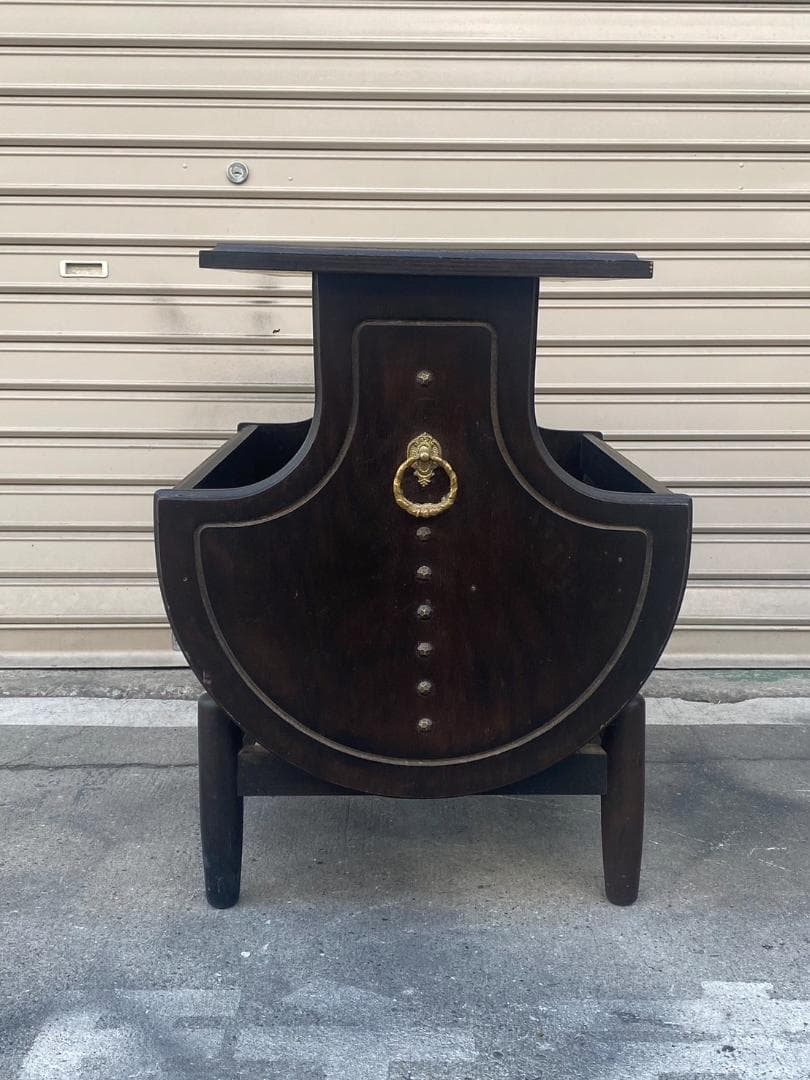 A415◆オールドカリモク◆サイドテーブル 古道具 ヴィンテージ カリモク