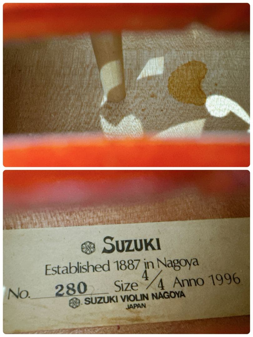 SUZUKI バイオリン No.280 4/4 K.SUGITO 弓 4/4