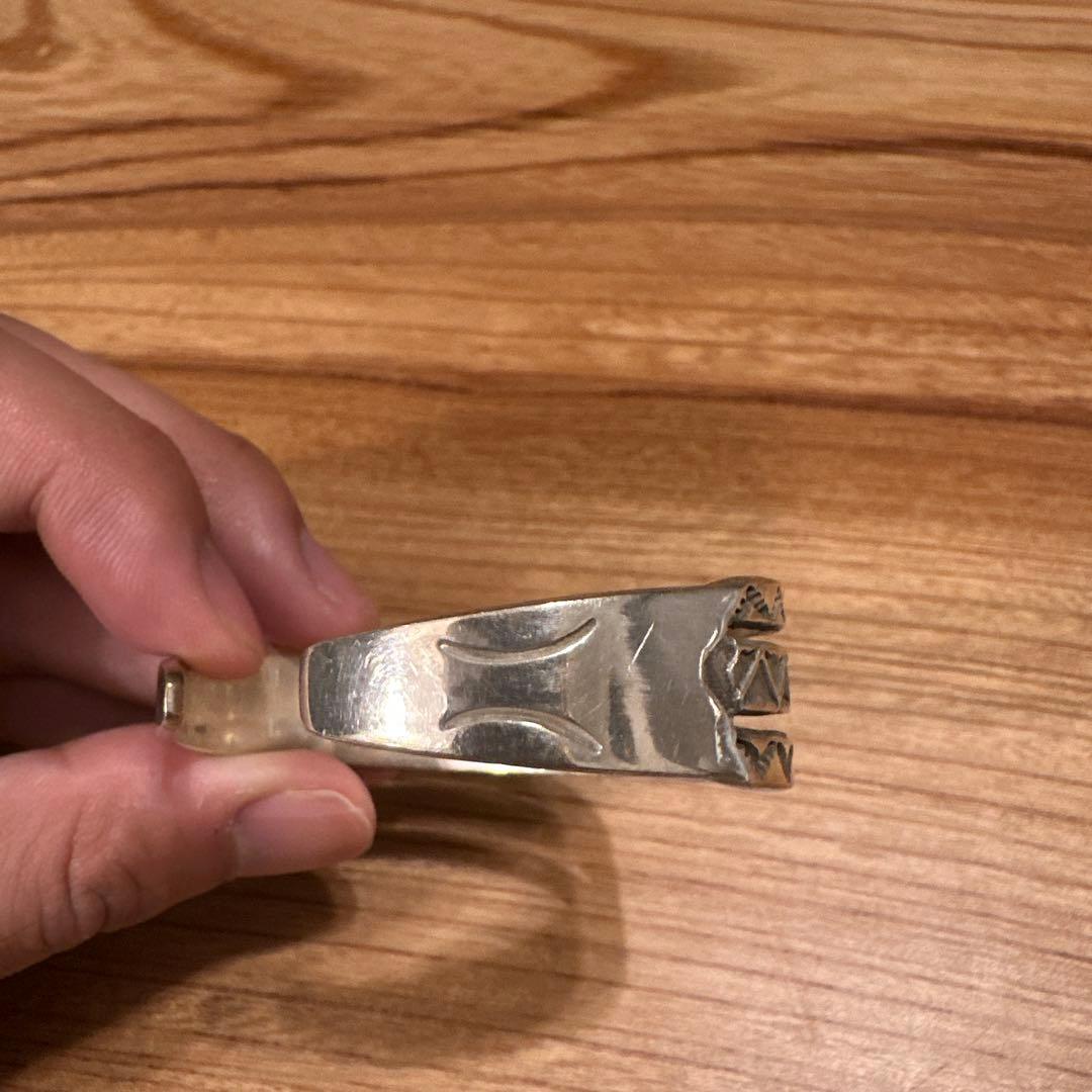 NAVAJO ナバホ ANDY CADMAN ワイドバングル 重厚