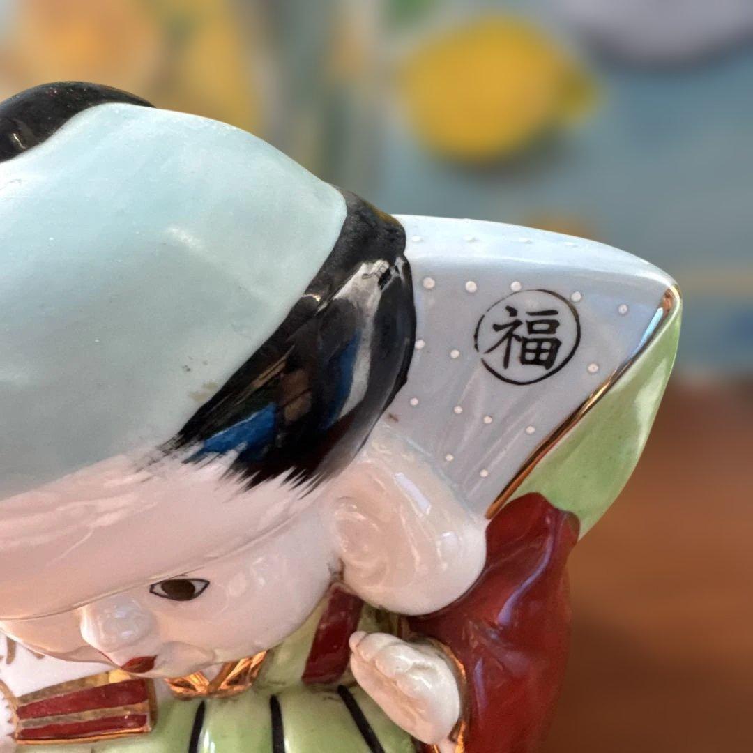 骨董　時代物　縁起物　福助　置物
