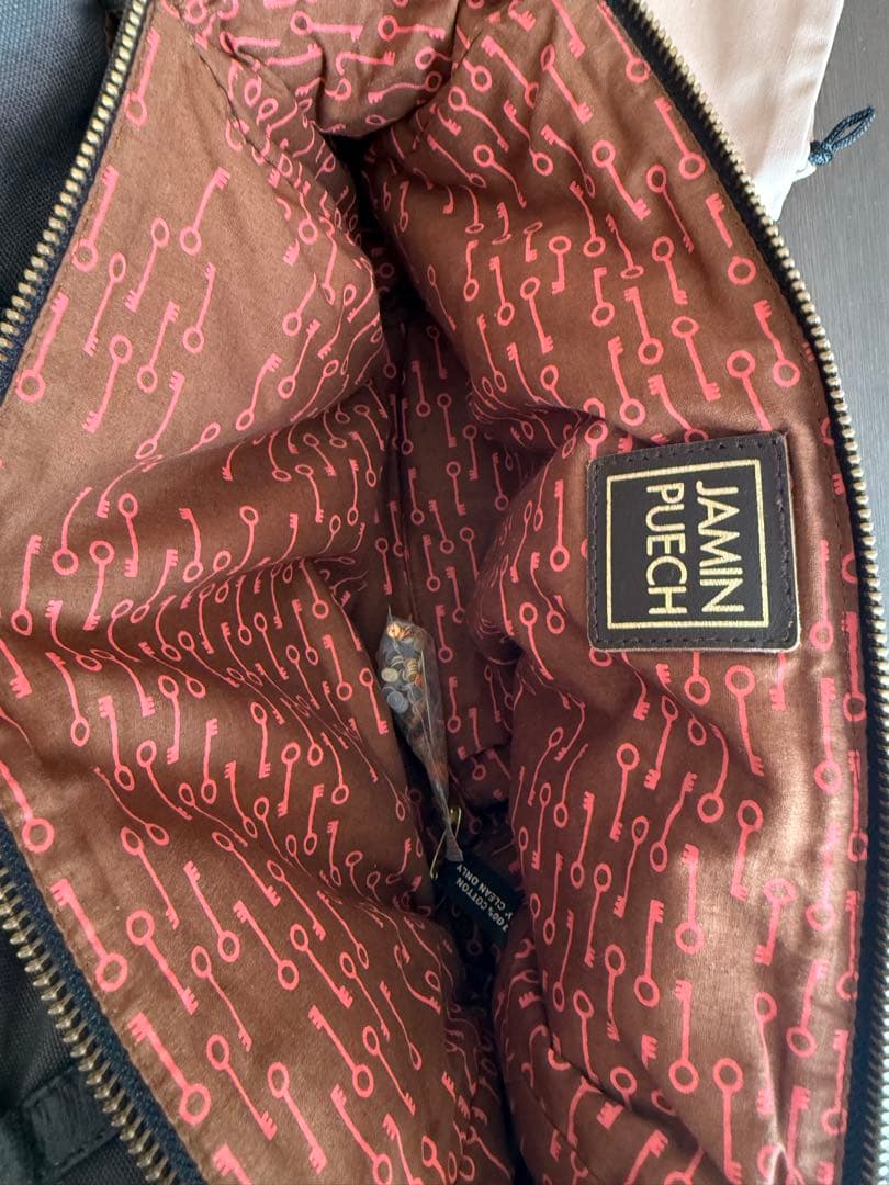 こ*る様 JAMIN PUECH ジャマンピエッシュ　花刺繍　トートバッグ　袋付