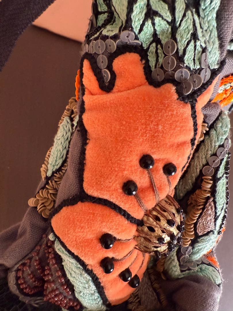 こ*る様 JAMIN PUECH ジャマンピエッシュ　花刺繍　トートバッグ　袋付