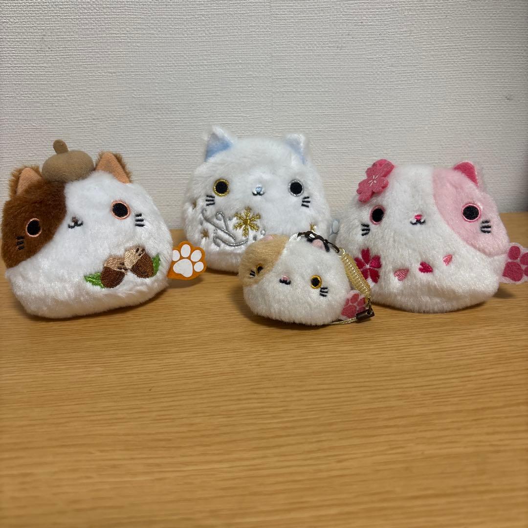 【廃盤】ねこだんご どんぐり 雪 さくら ミニ三毛