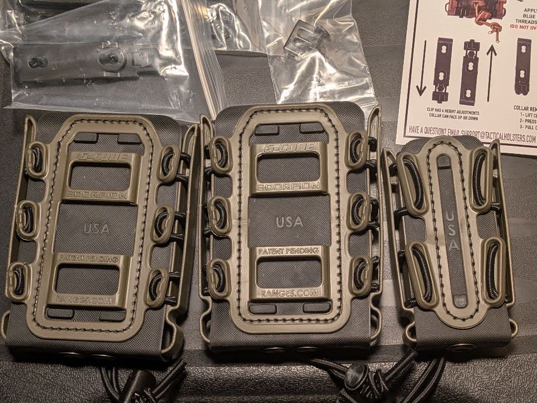 [実物] 新品 g-code scorpion マガジンポーチ　3点セット