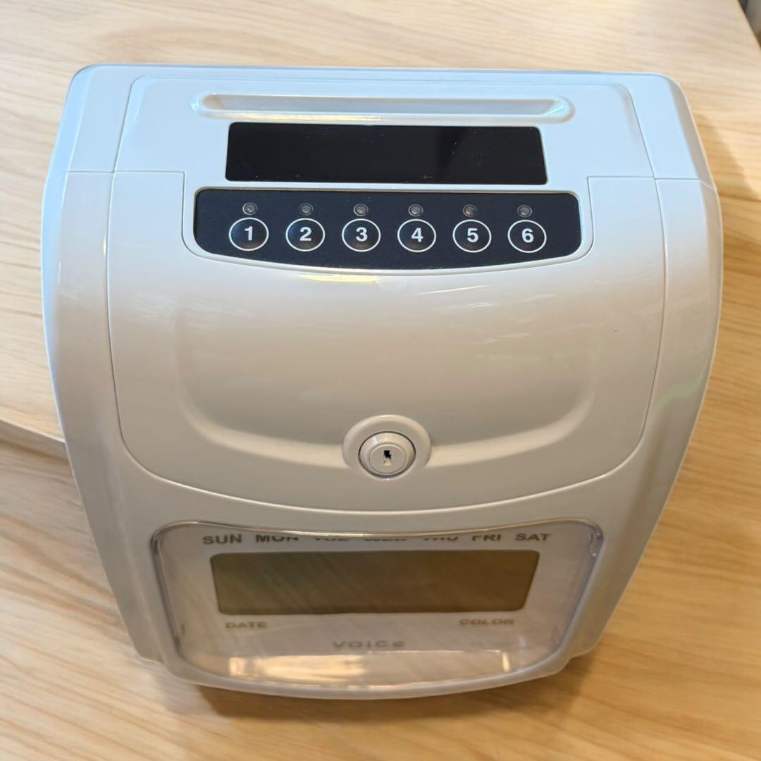 【ほぼ未使用品】　VOICE VT-1000 タイムカードリーダー　タイムカード