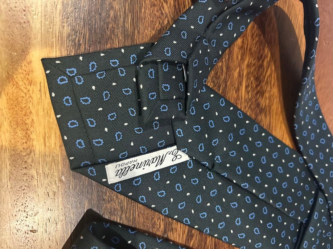 マリネッラ ネクタイ ペイズリー グリーン スミズーラ