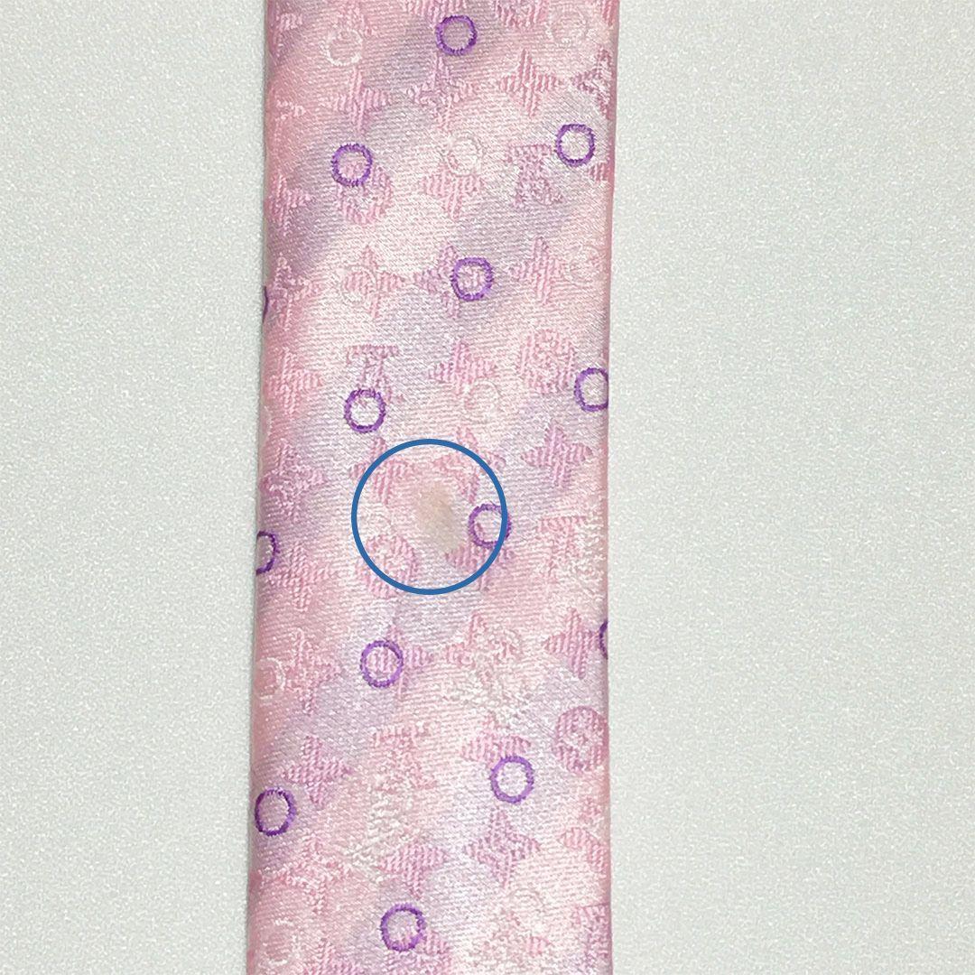 未使用級 ルイヴィトン Louis Vuitton ネクタイ ピンク モノグラム