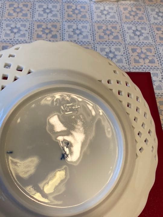 マイセン　鳥柄　透かし　金彩　箱あり