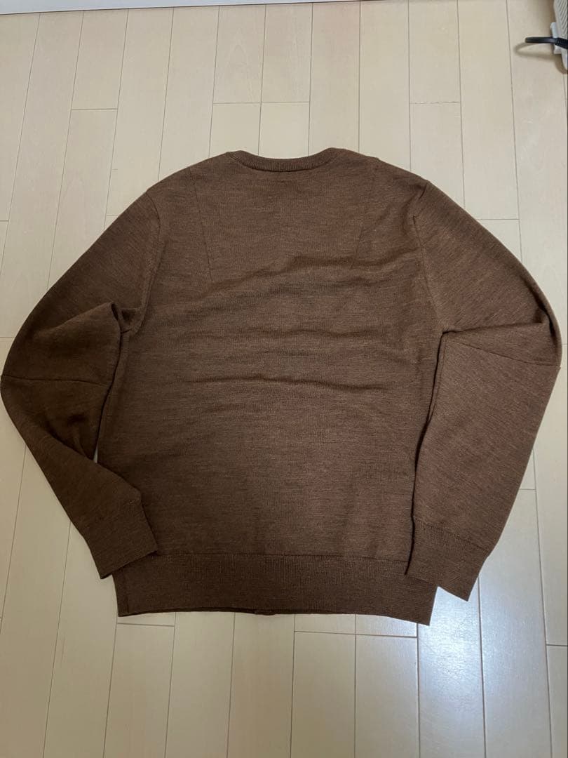 トップス A MACHINE slit cardigan brown