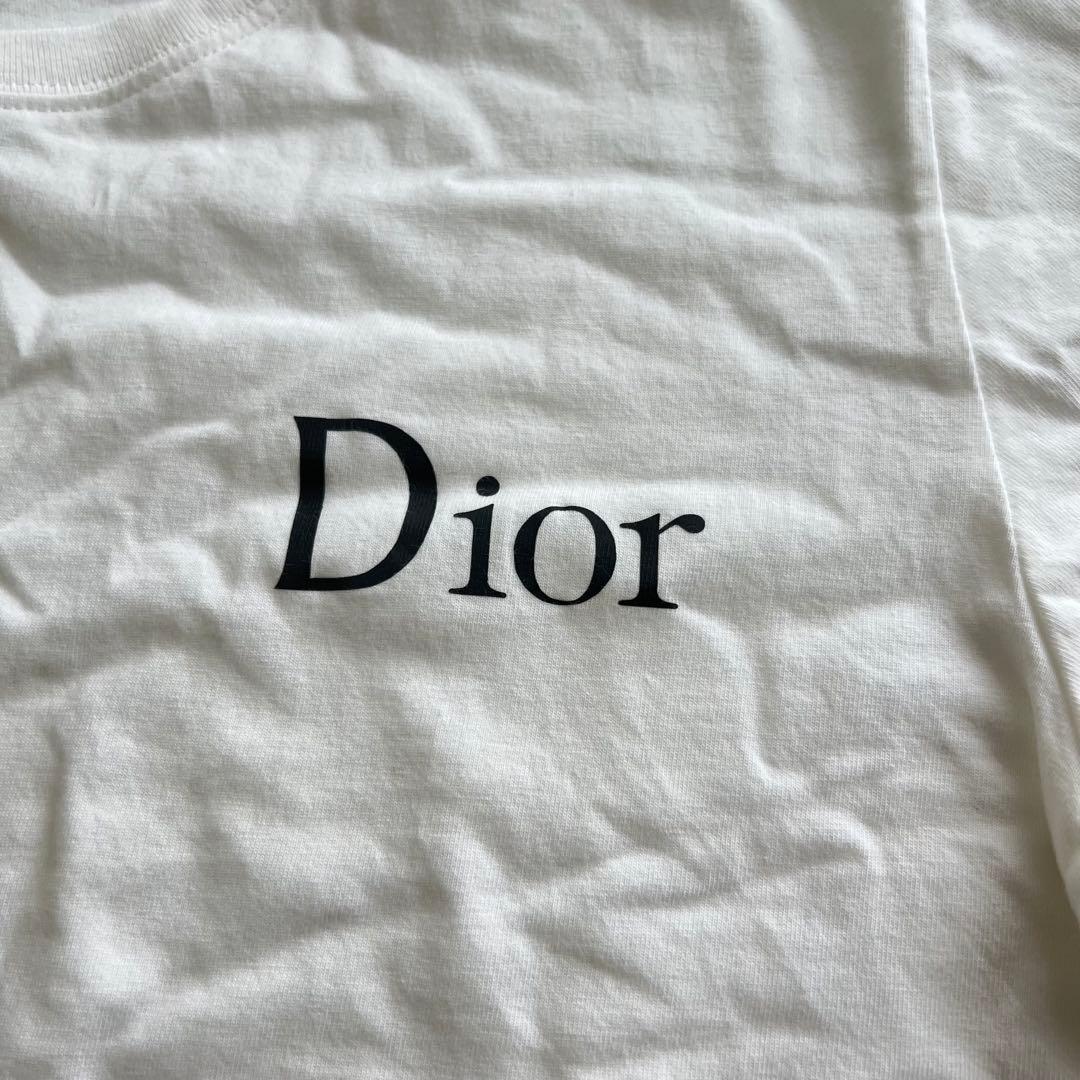 美品　クリスチャンディオール　Tシャツ　ホワイト　Mサイズ　ロゴ　シンプル