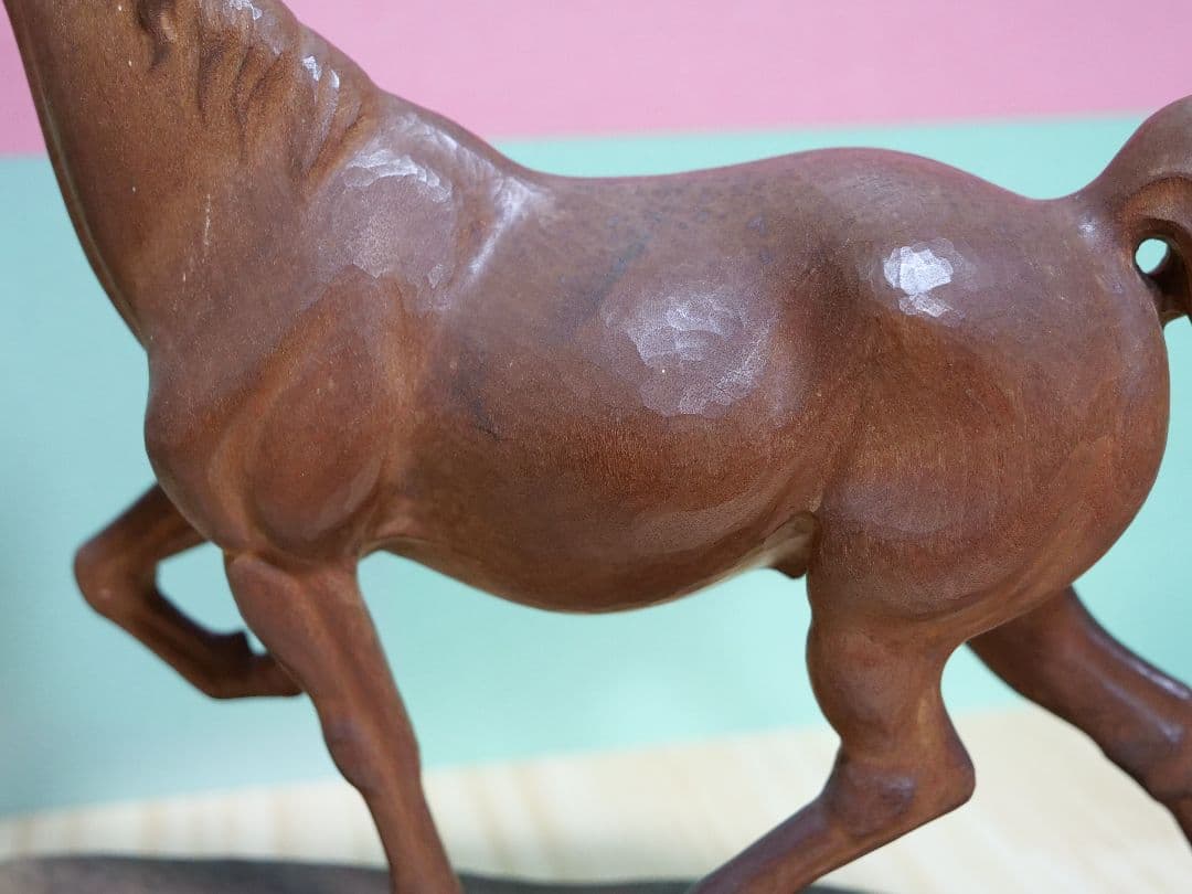 onmun　希少　馬　木彫り　工藤敬三作　昭和七年　置物　一点物　彫刻