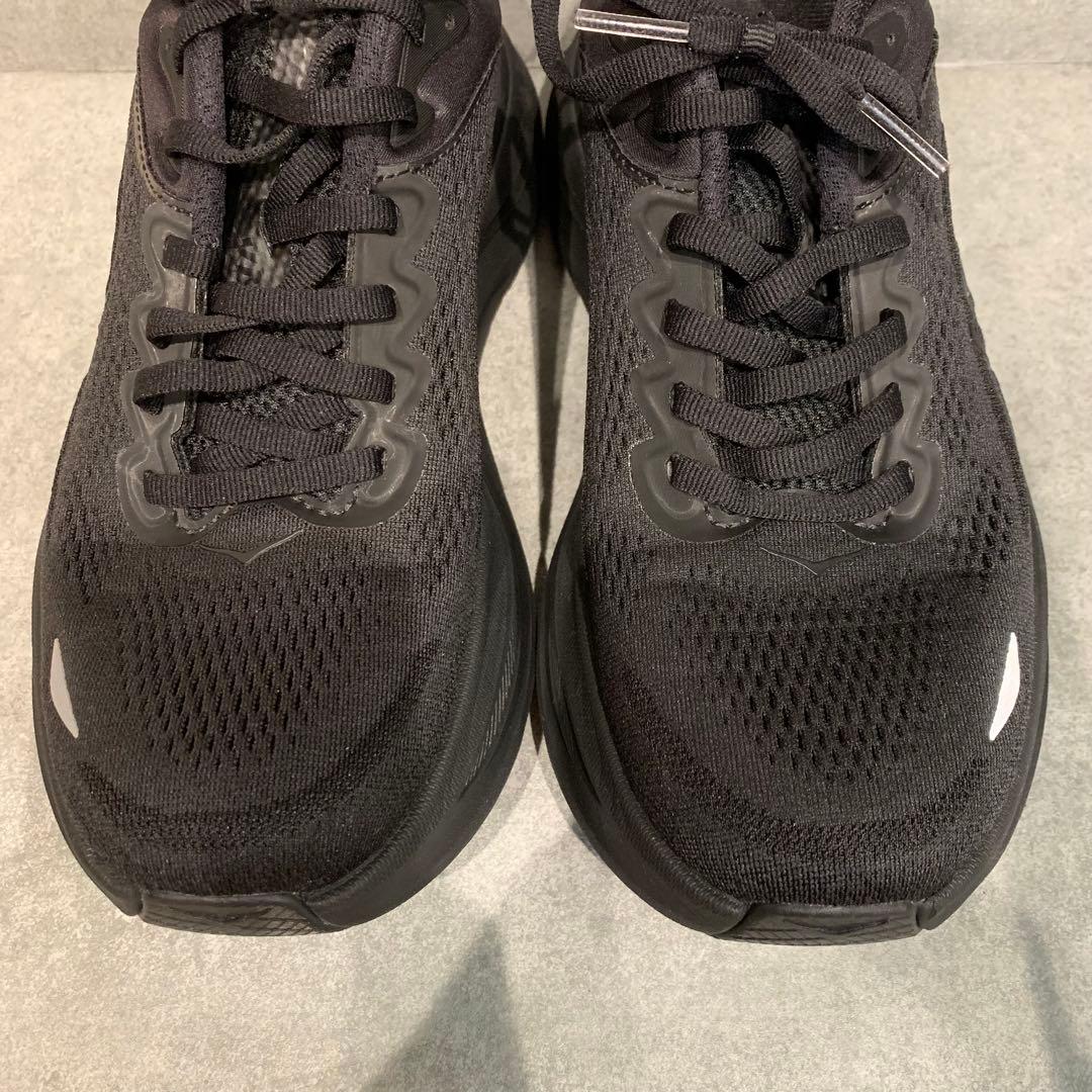 【未使用級】HOKA ONEONE BONDI 9 ブラック 24.5cm