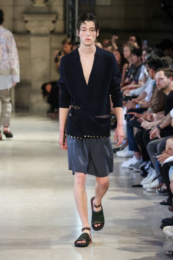 トップス Kolor 17SS Archive Side Belted Cardigan