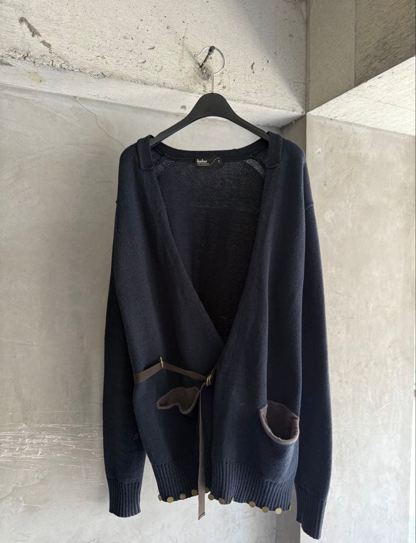 トップス Kolor 17SS Archive Side Belted Cardigan