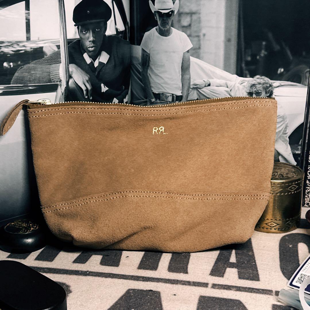RRL スエード出張バッグ