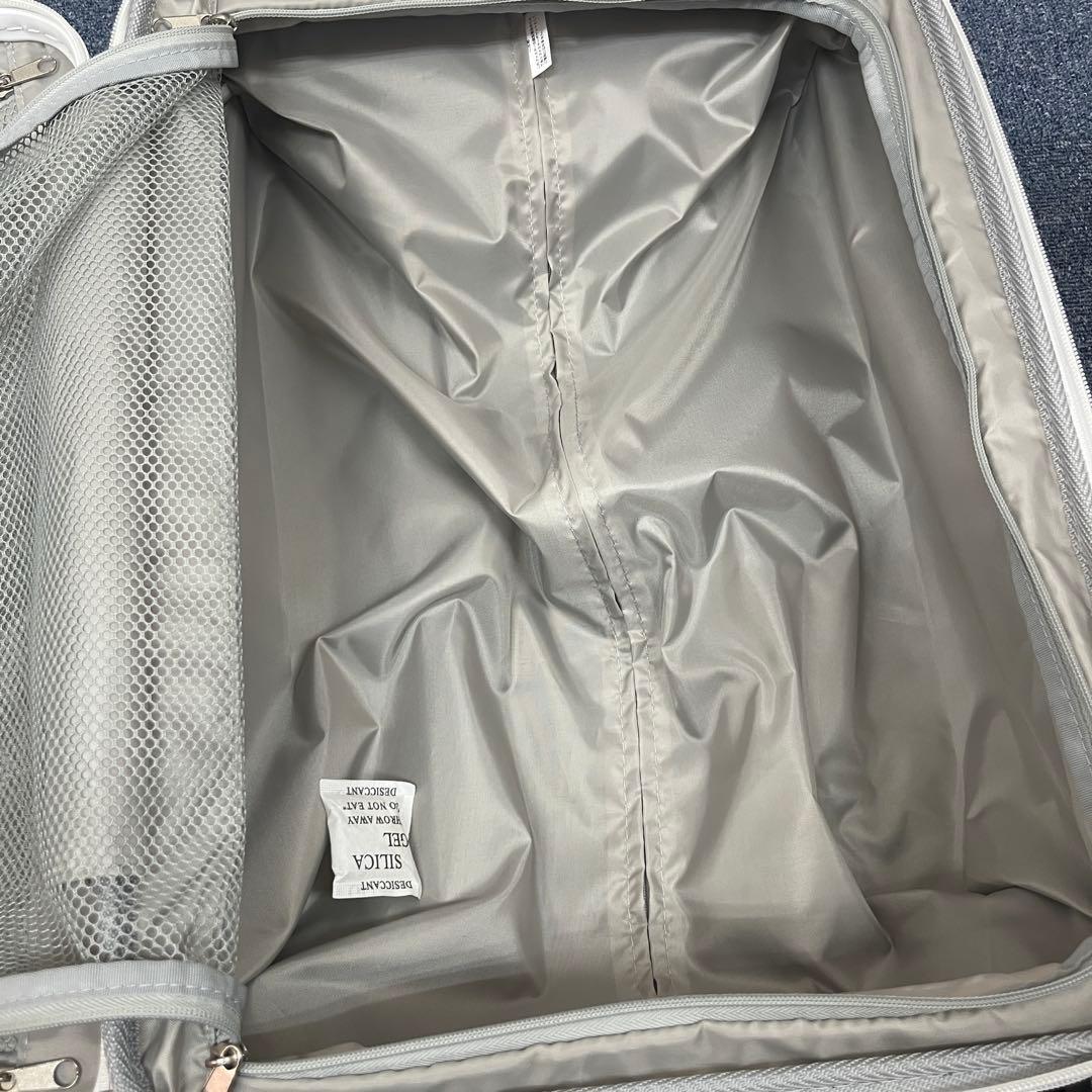 EXACT スーツケース 機内持込可 37/44L 拡張式 TSロック ホワイト