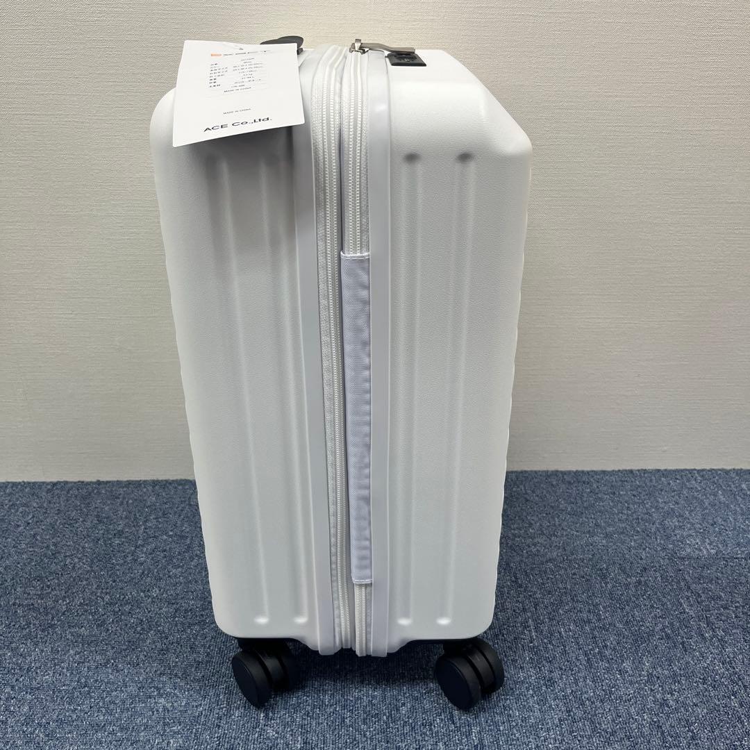 EXACT スーツケース 機内持込可 37/44L 拡張式 TSロック ホワイト
